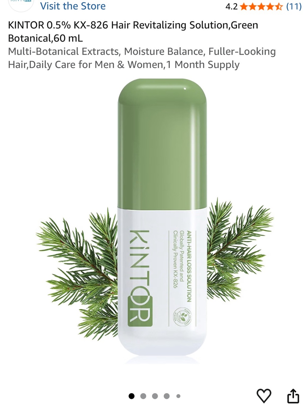 Kintor Green Hair Revitalizing Solution for fuller hair anti hair loss solution